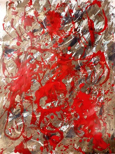 Acrylique sur papier dessin - Format 65 X 50 cm - 250 €